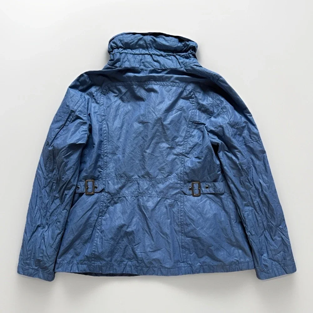 Reset Fifty Seven Blue Hooded Utility Jacket Coat Women L Field Outdoor Gorpcore